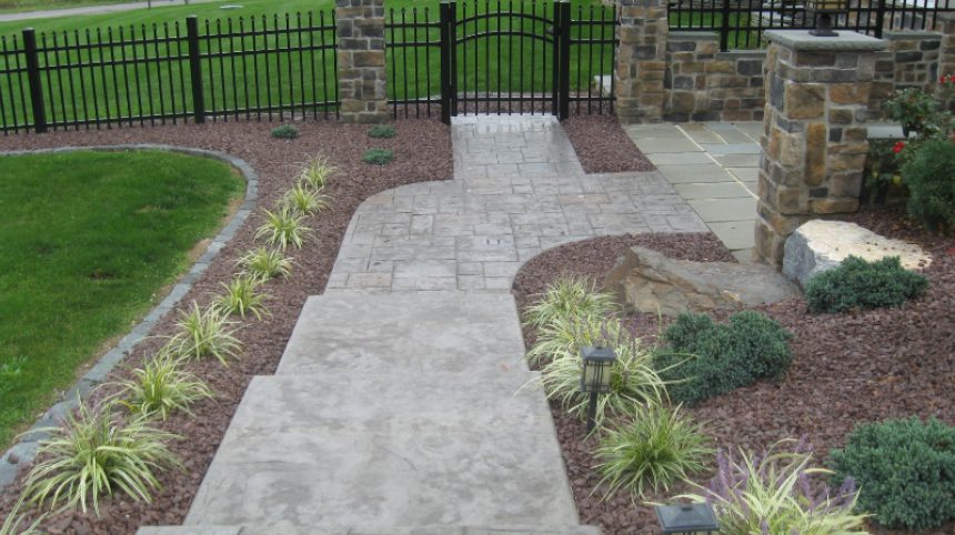 Decorative Concrete Sidewalk.